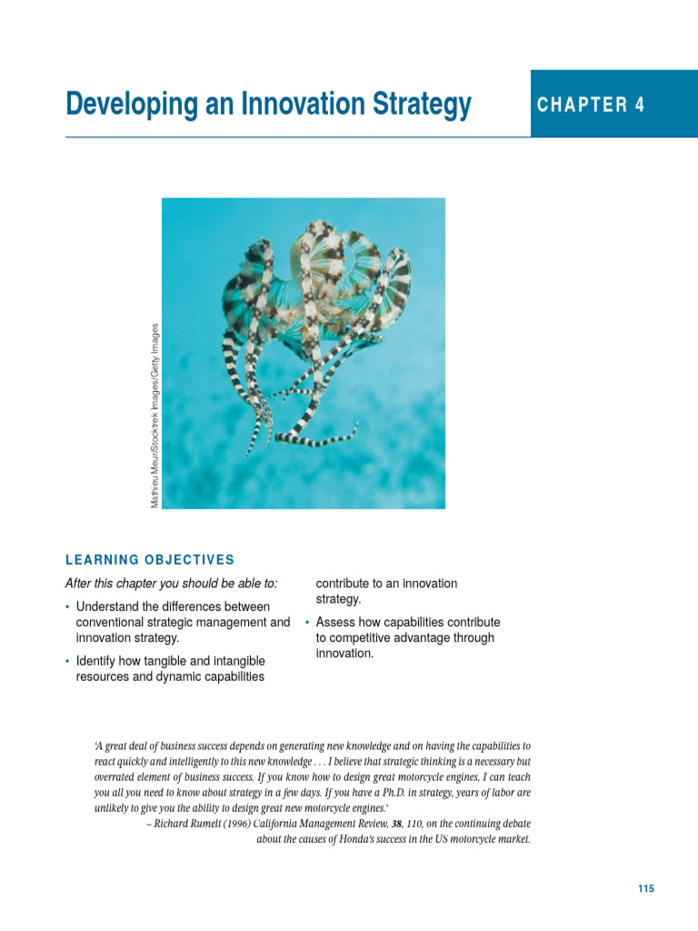 CH 4 | PDF | Strategic Management | Innovation