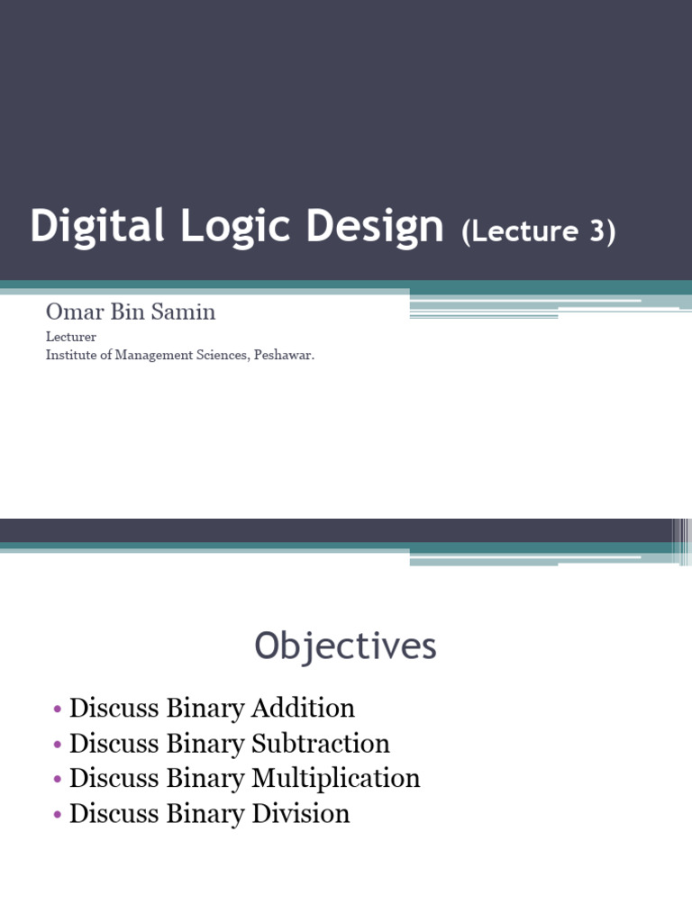 Binary Operations in Digital Logic | PDF