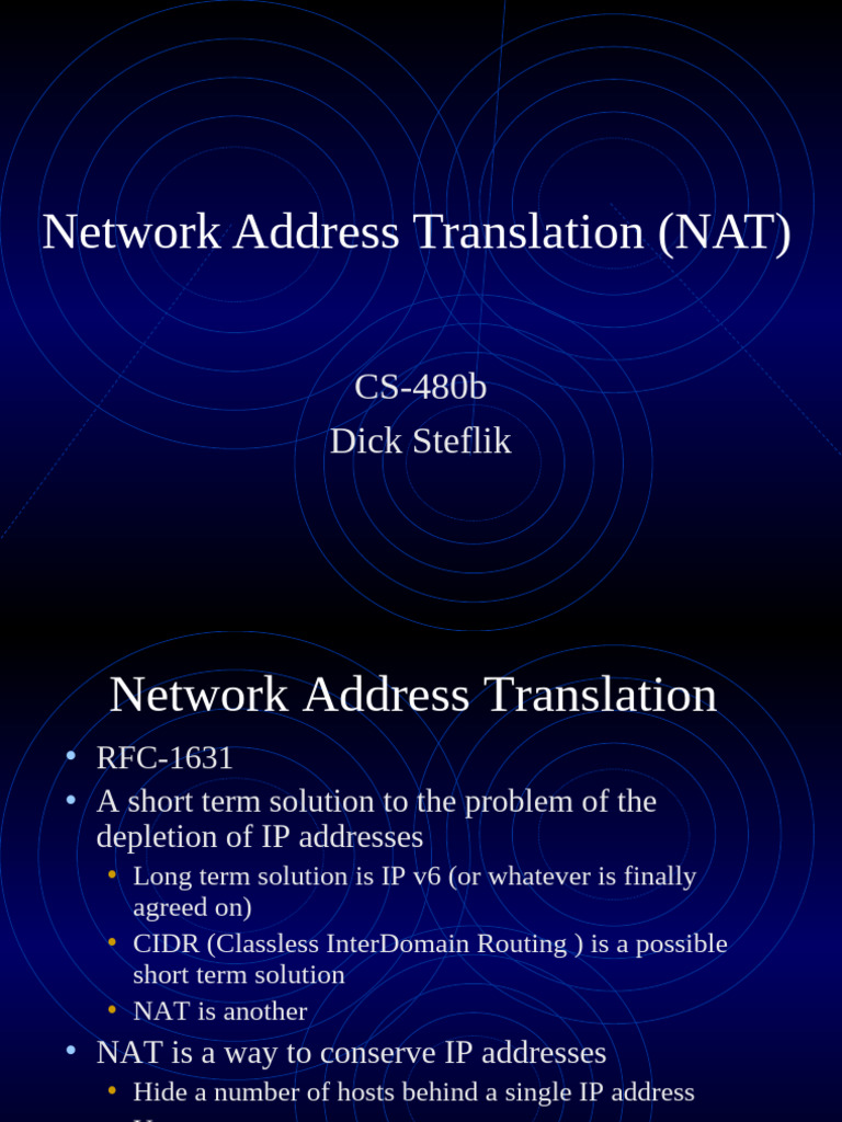 Understanding Network Address Translation (NAT) | PDF | Ip Address ...