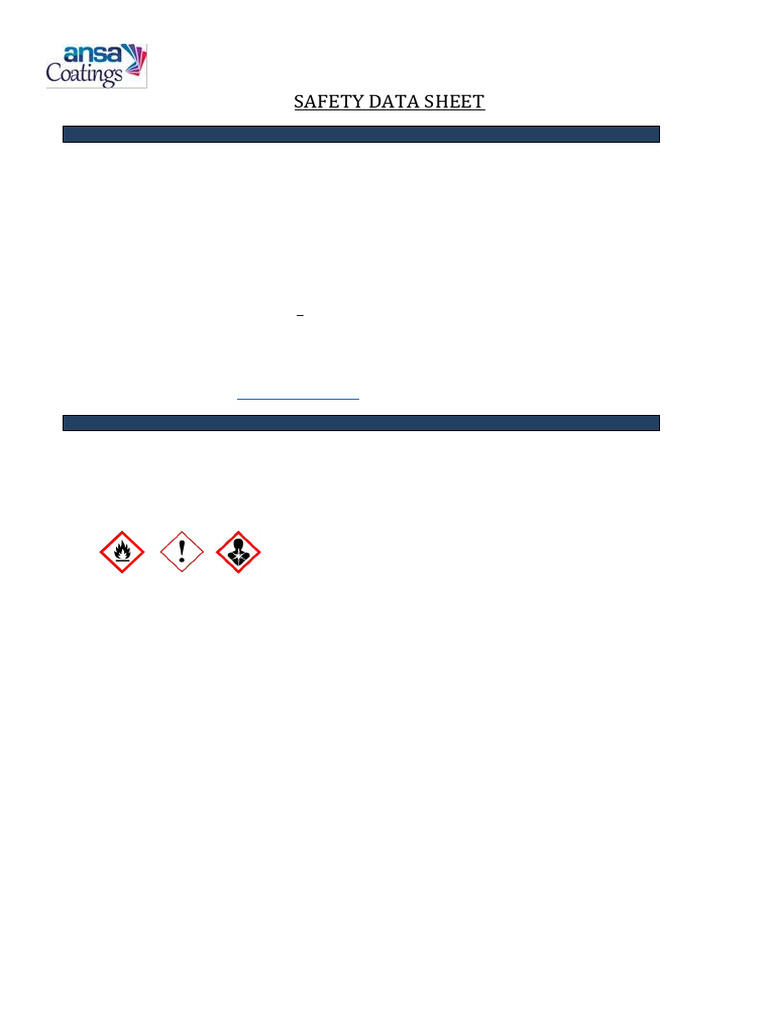 Paint Thinner Safety Data Sheet | PDF