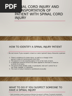 C-Spine Immobilization and Log Roll Guide | PDF | Medical Specialties ...