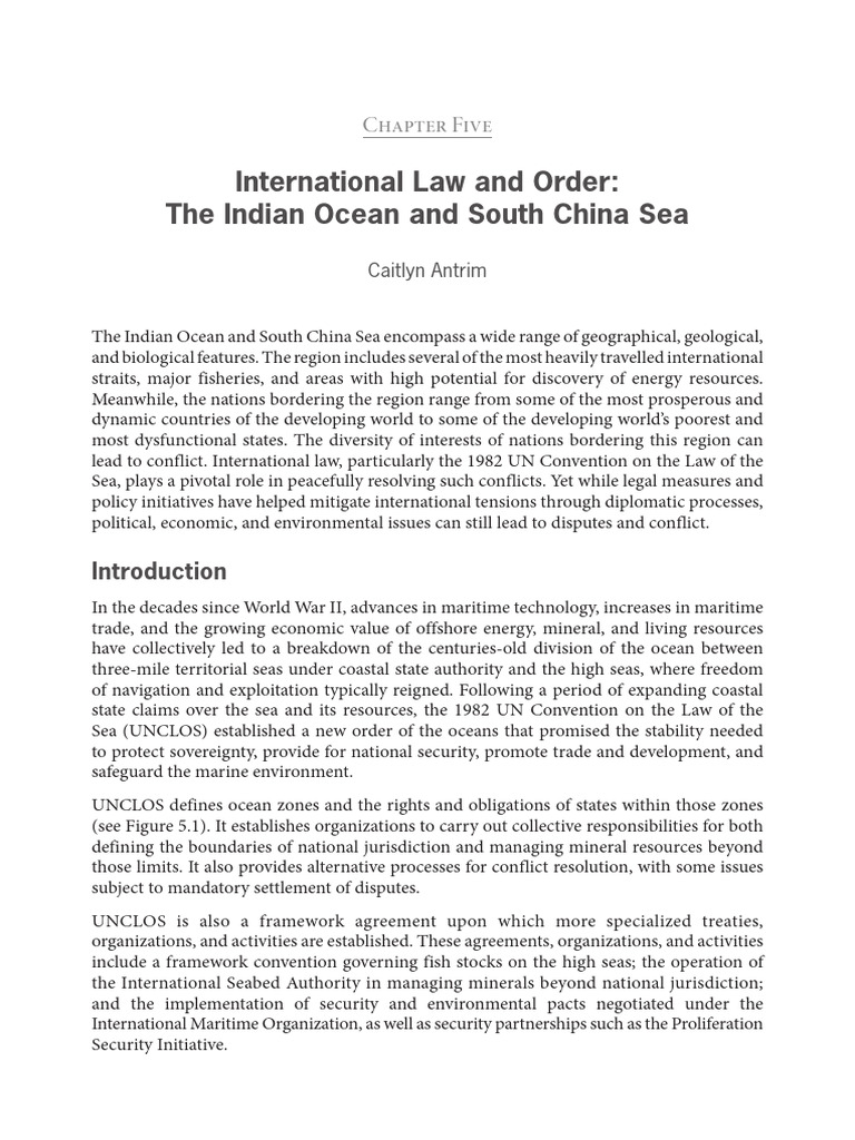 Indian Ocean & South China Sea Law | PDF | Territorial Waters | United ...