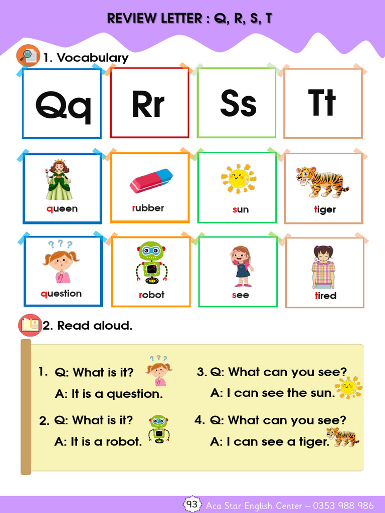 Vocabulary Exercises: Q, R, S, T | PDF