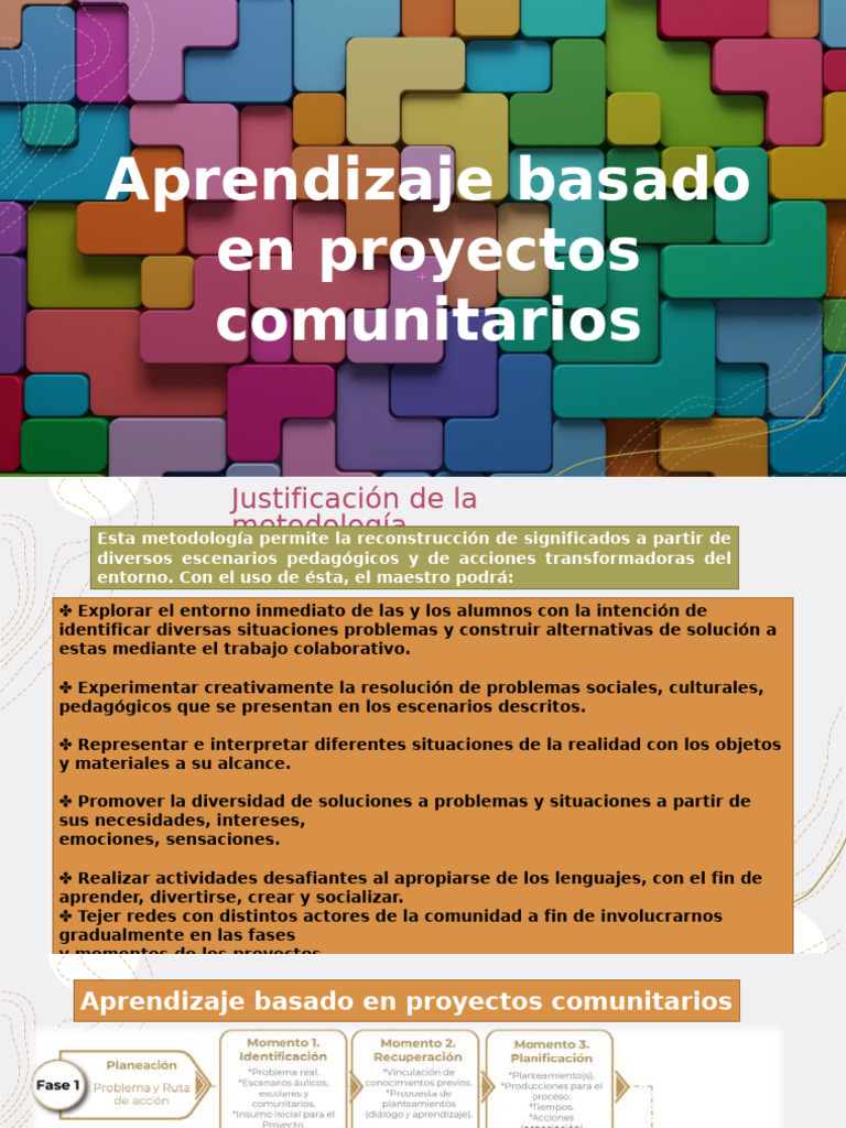 Metodología de Aprendizaje Comunitario | PDF | Aprendizaje en base a ...