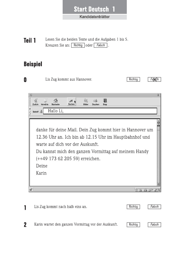 A1 Lesen | PDF