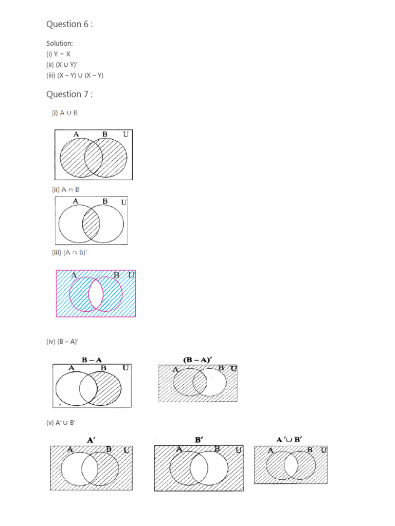 Exercise 1.3 Problems 6 & 7 | PDF