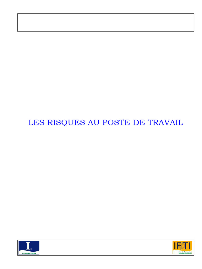 Risques et Prévention au Poste de Travail | PDF | Oreille | Bruit