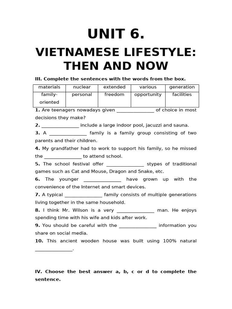 UNIT 6 | PDF