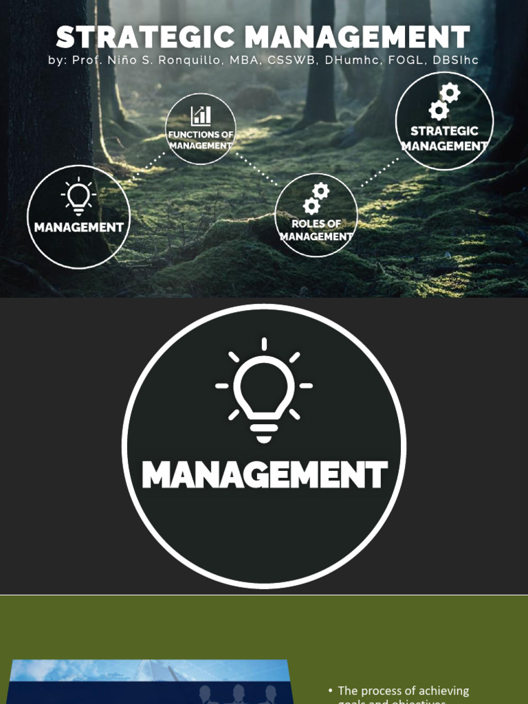 Strategic Management Guide | PDF | Recruitment | Leadership