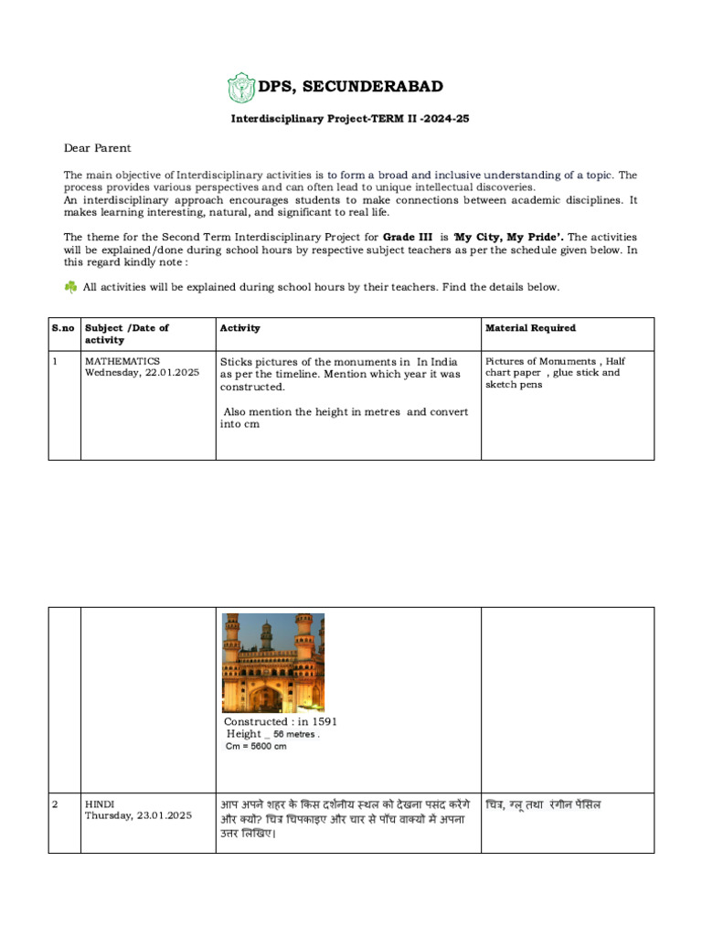 Grade III IDP 2024-25 | PDF