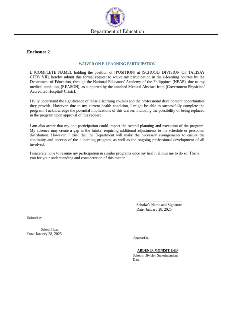 WAIVER-sample | PDF