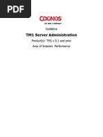 Tm1 Server Administration