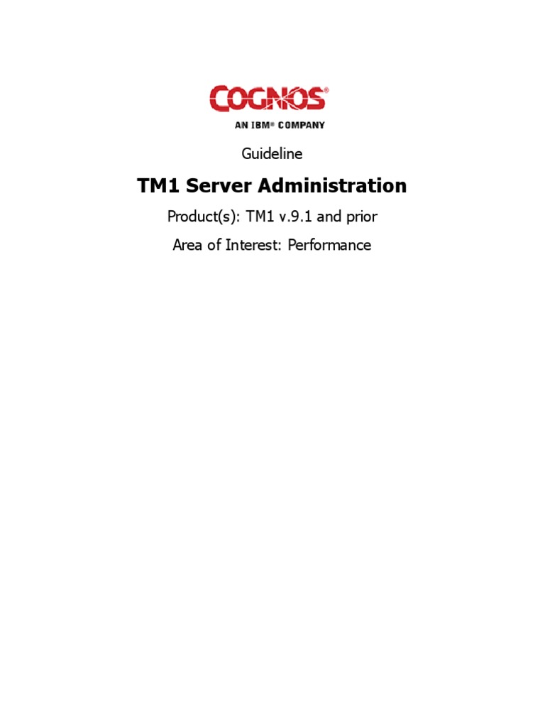 Tm1 Server Administration | PDF | 64 Bit Computing | Central Processing ...