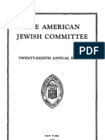 The American Jewish Committee 28th Report 1935 174pgs REL