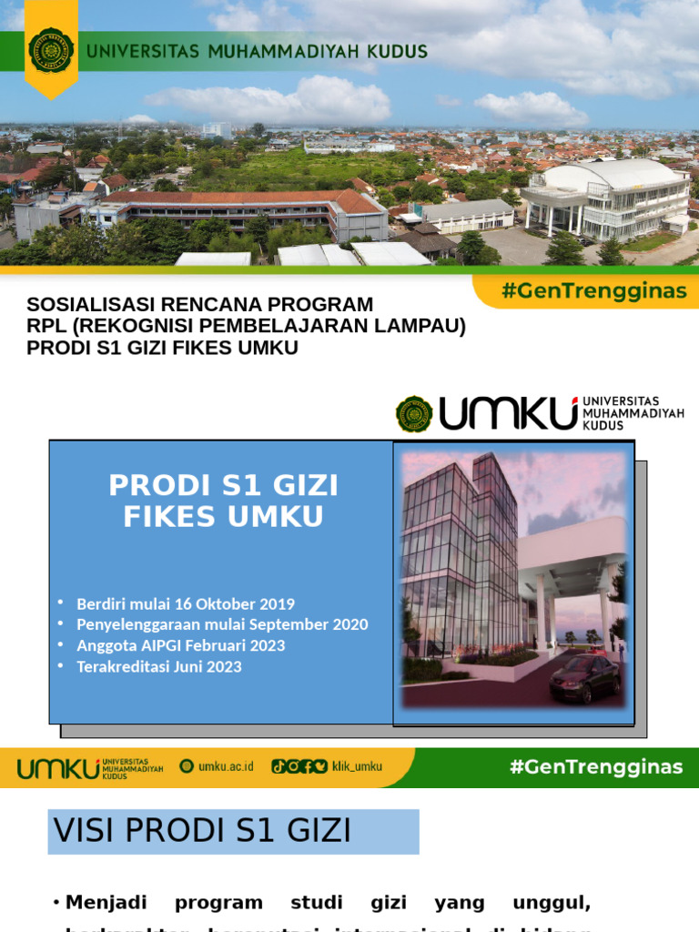 RPL S1 Gizi FIKES UMKU: Program dan Akreditasi | PDF