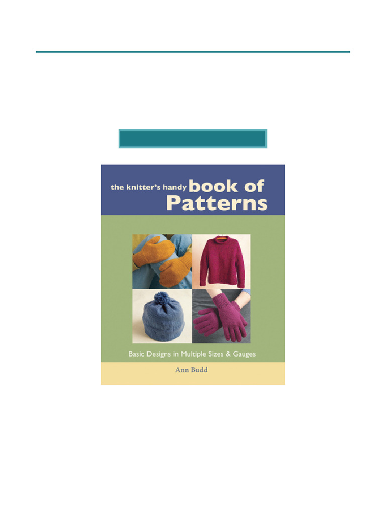 Knitter's Handy Book of Patterns Download | PDF
