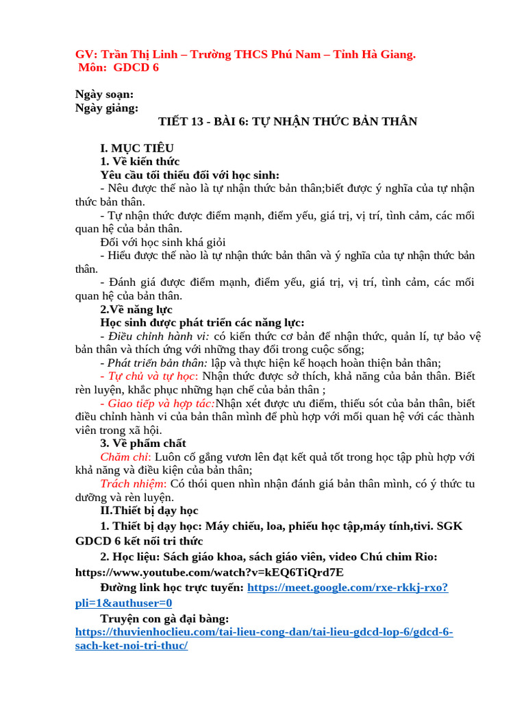 Bai 6 Tu Nhan Thuc Ban Than | PDF