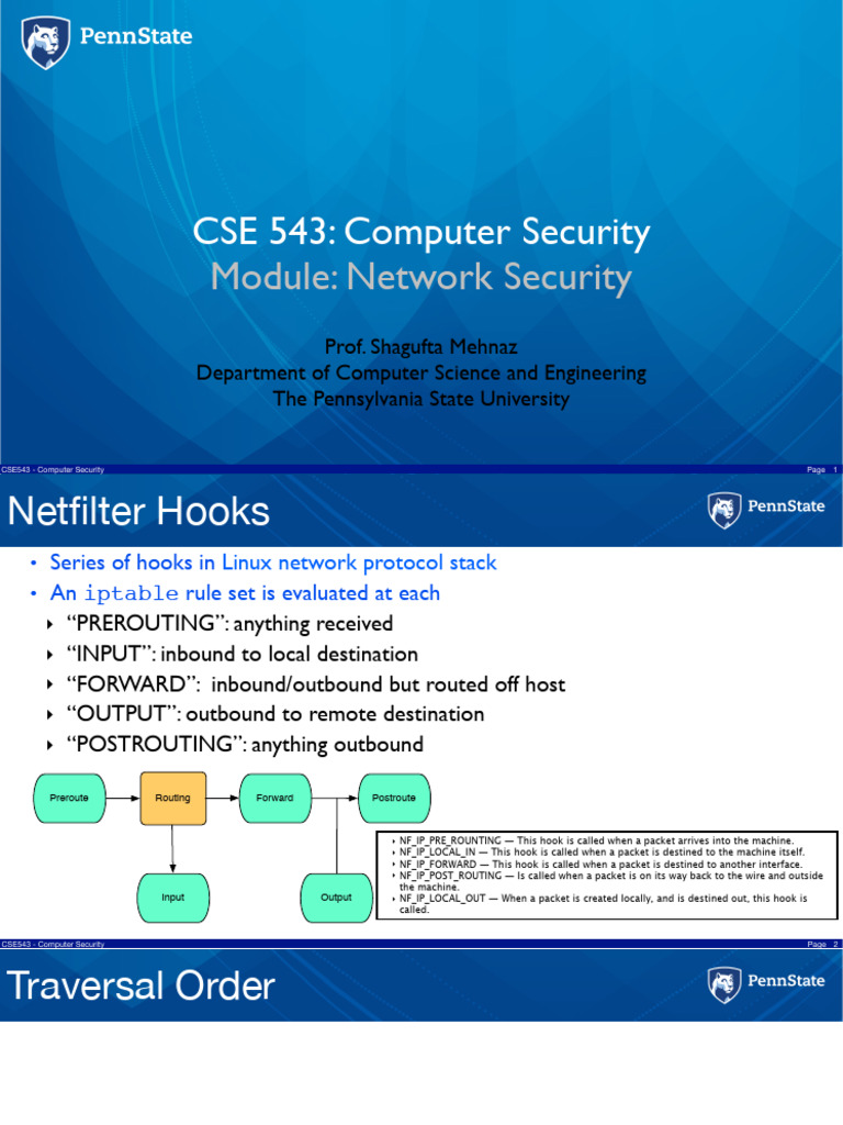 Cse543 Network Security Intrusion Detectoin 20 | PDF | Computer ...