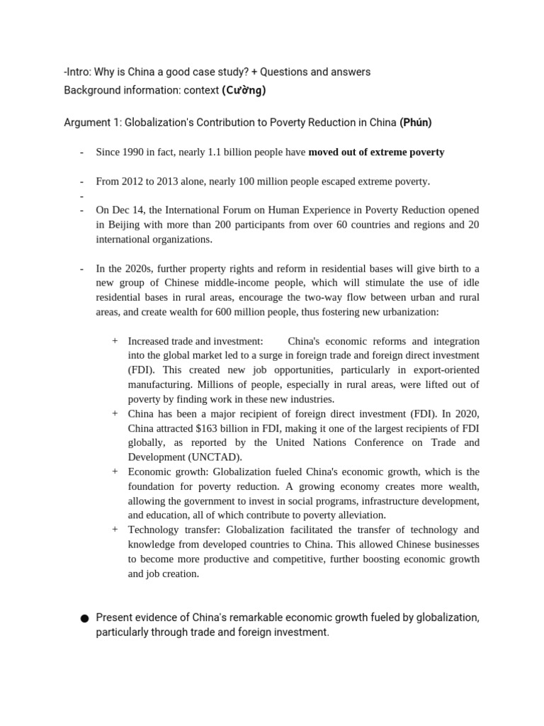 CASE STUDY CHINA | PDF | Economic Inequality | Discrimination & Race ...