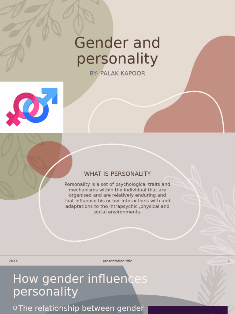Gender and Personality - Palak Kapoor | PDF | Extraversion And ...