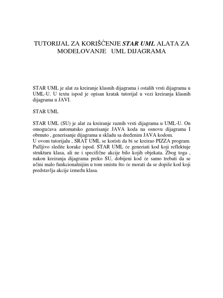 Staruml Tutorijal | PDF
