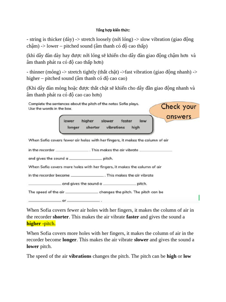 Understanding Sound: Pitch and Decibels | PDF | String Instruments ...
