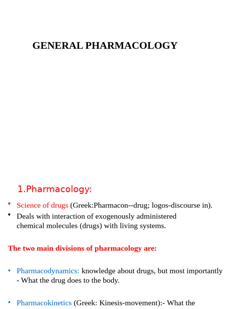 General Pharmacology Pdf Enzyme Kinetics Drug Metabolism
