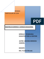 Tecnología Educativa para La Gestión1