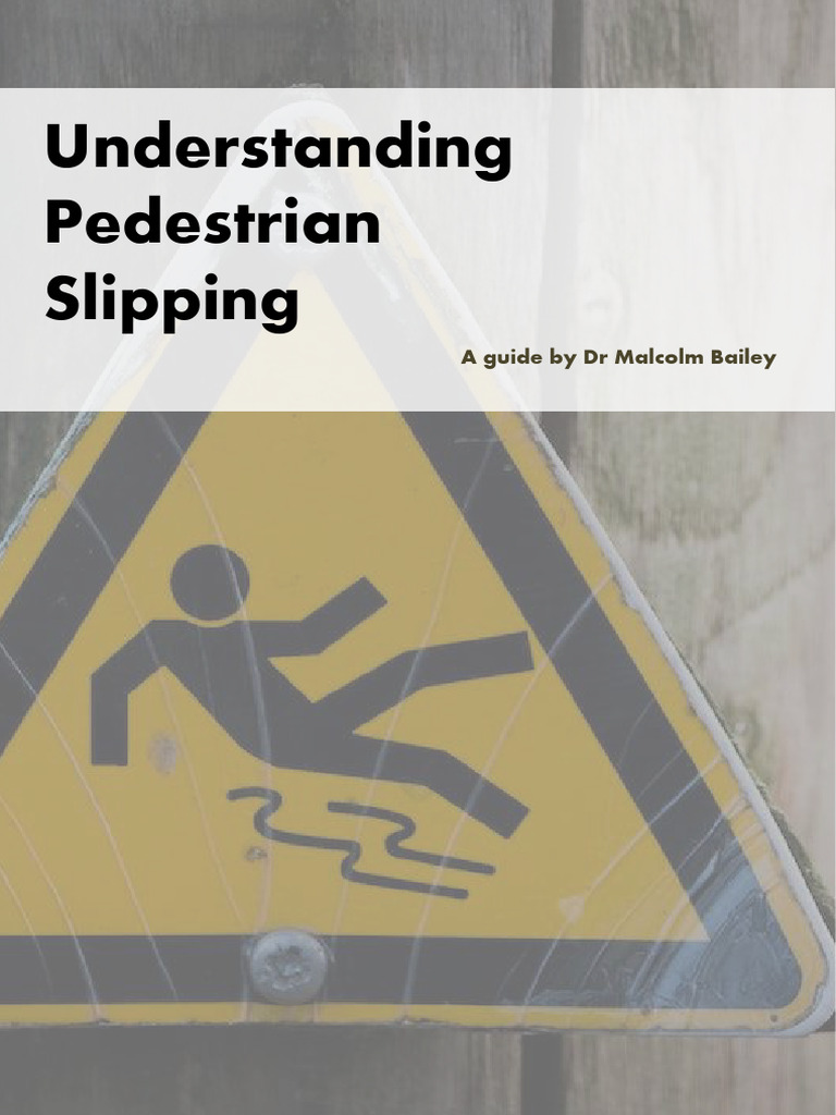 Understanding Pedestrian Slipping | PDF | Friction | Force