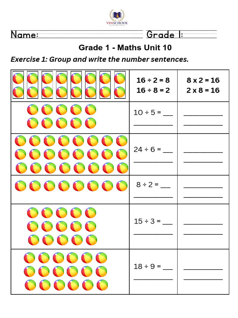Maths U10 Division and Multiplication | PDF, image size:768x1024