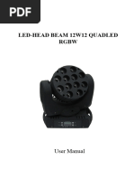 48PCS Mini Floodlights ユーザーマニュアル付き DMX512 Mini Floodlight Functions | PDF | Color | Lighting