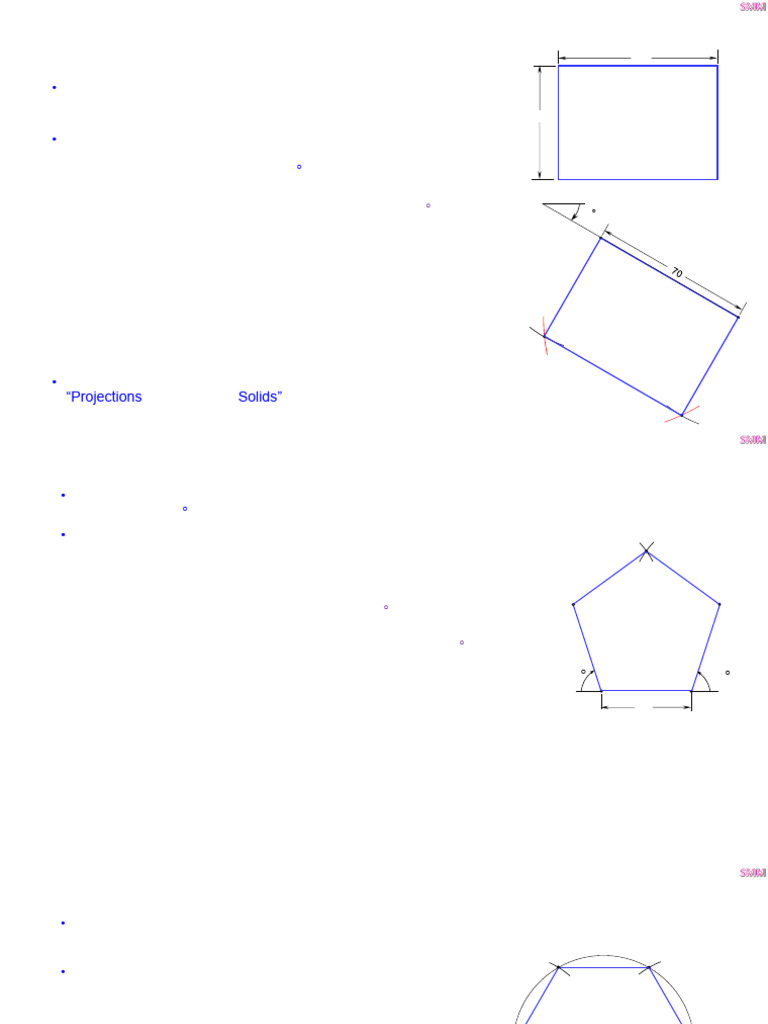 Projection of Planes - Part I | PDF | Triangle | Rectangle