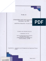 Study On Urbaqnnization and Land Conversion in Vientien Lao PDR Land Policy Study No.14 Under LMRP300