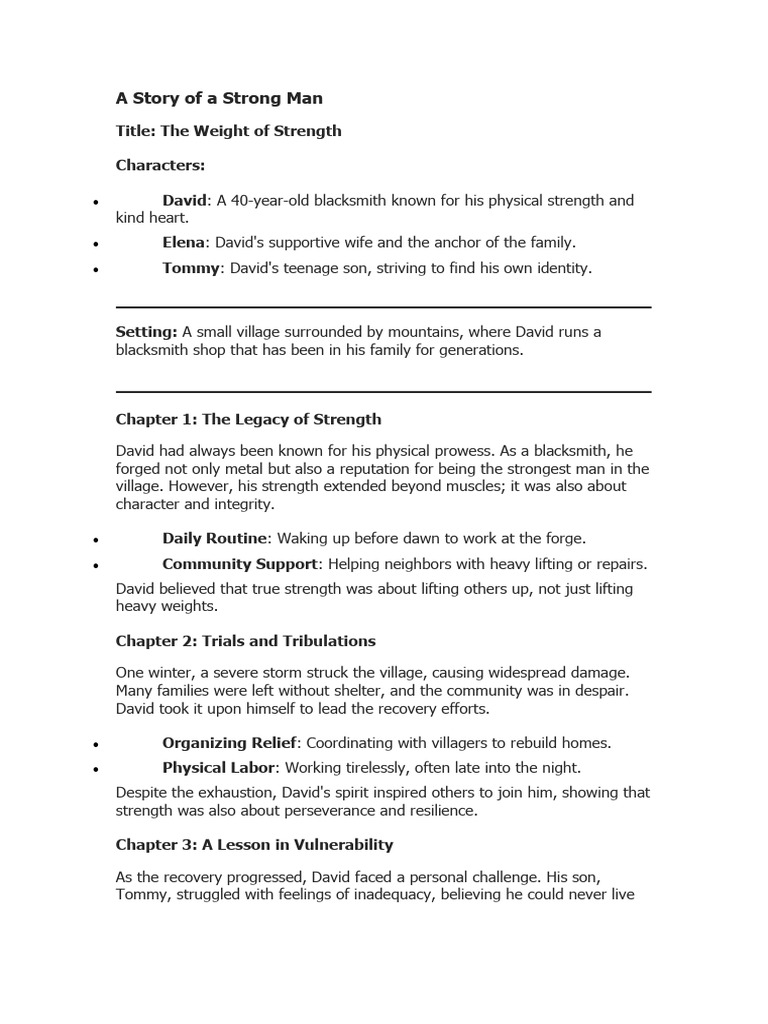 Strong man pdf love
