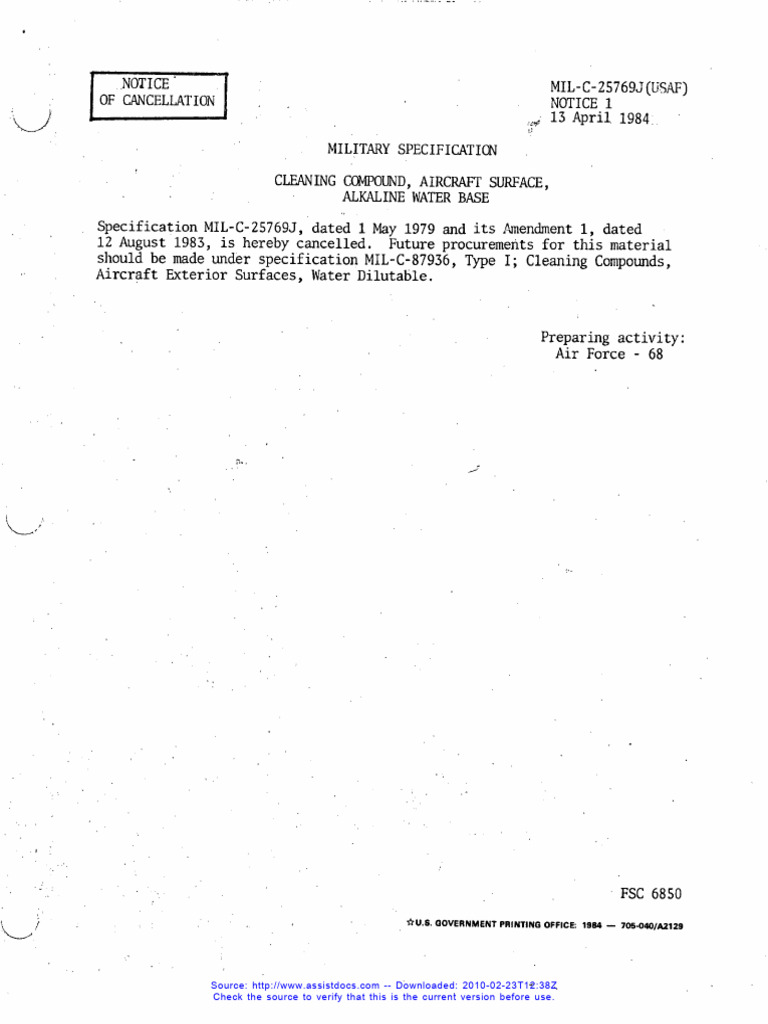 cancellation-of-mil-c-25769j-specification-pdf