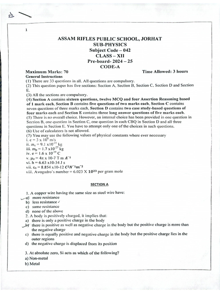 Physics Pb2 2025 Pdf