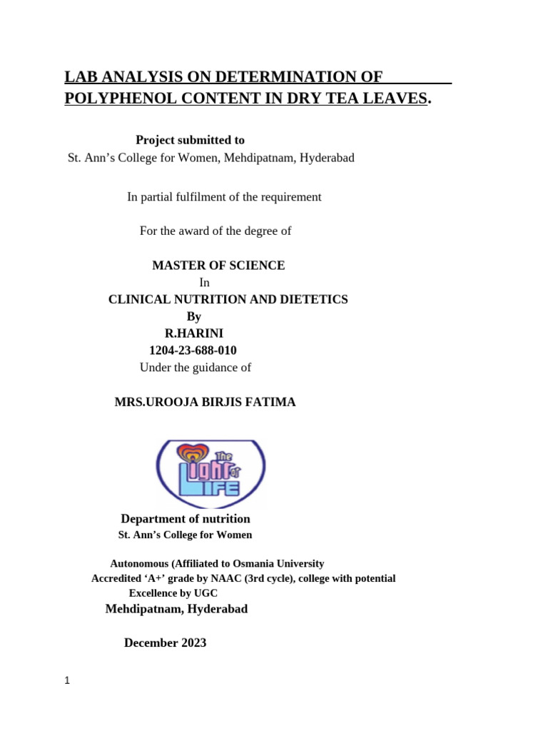 Thesis Book Almost | PDF | Polyphenol | Tea