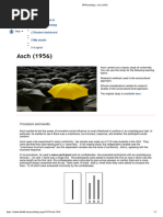 Asch's 1951 Conformity Study Overview | PDF | Conformity | Experiment