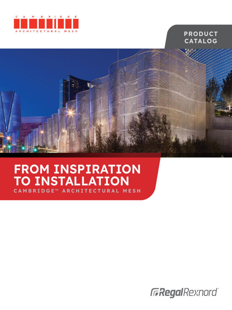 MCC22031E 10516E Cambridge Architectural Mesh Catalog R7 - WEB | PDF