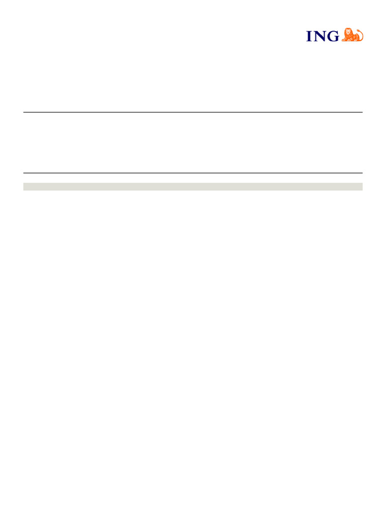 ING Account Statement for Greenslades | PDF