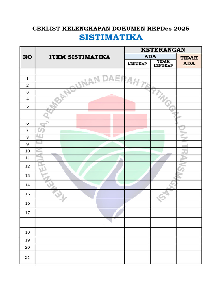 Contoh RKPDes 2026 Lengkap | PDF