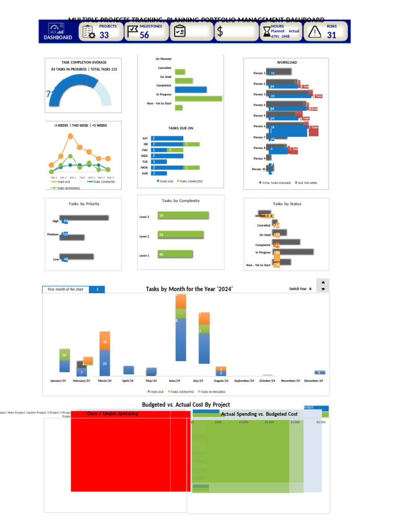 Project Portfolio Management Dashboard | PDF