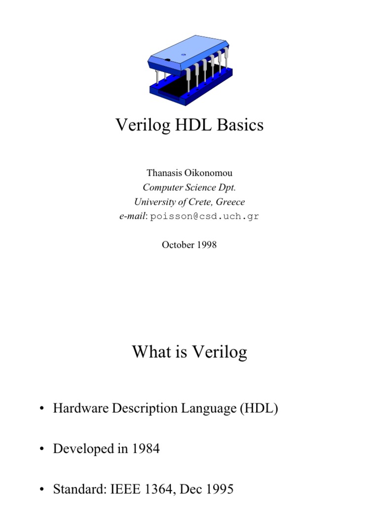 Verilog Basics | PDF | Hardware Description Language | Computer Science