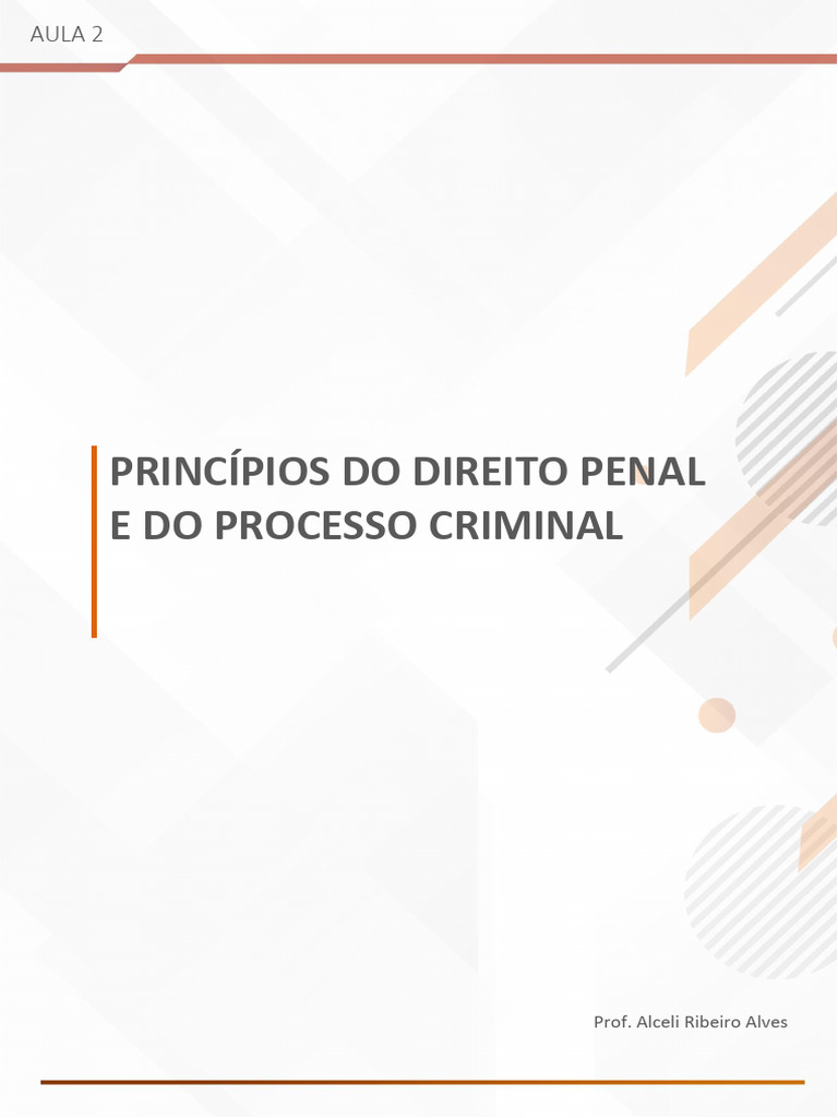 Princípios do Direito Penal e Processo Criminal | PDF | Crimes | Crime ...