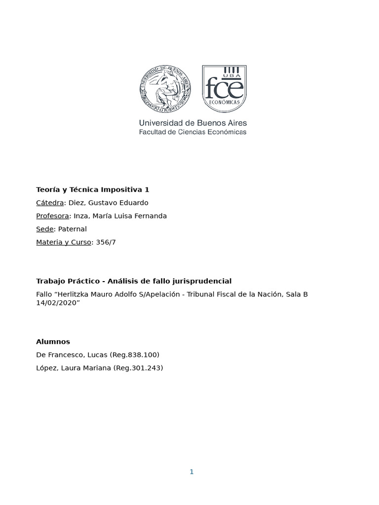 Análisis de fallo fiscal sobre arte y ganancias | PDF | Impuestos ...