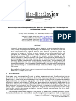 Knowledge-Based Engineering For Process Planning and Die Design For Automotive Panels