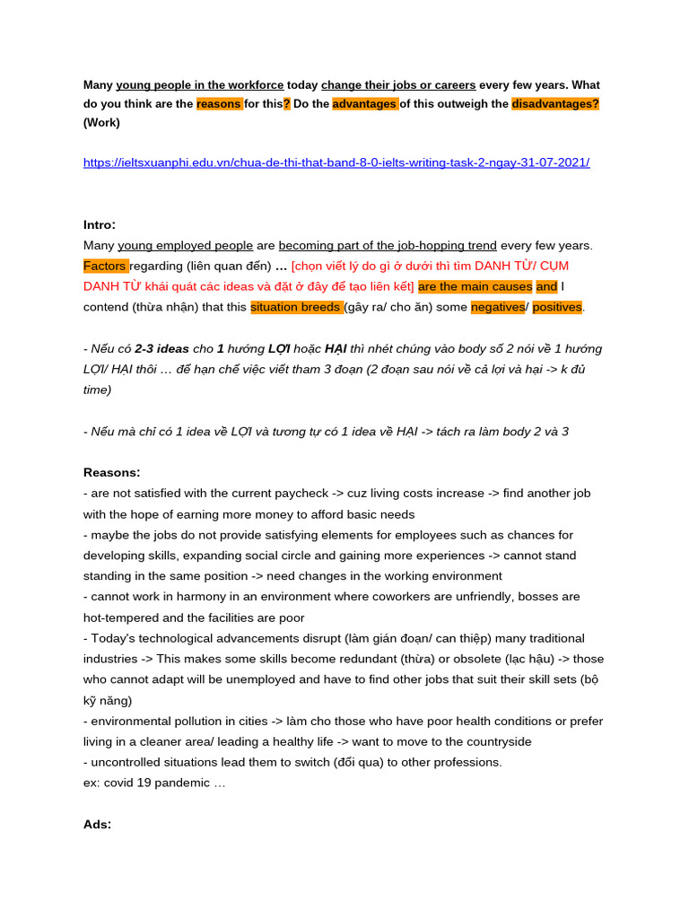 TK Writing Job Changing | PDF