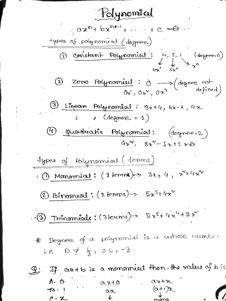 polynomial | PDF
