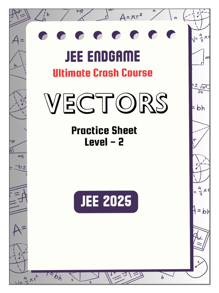 Vectors PracticeSheet Level2 | PDF | Geometry | Elementary Geometry