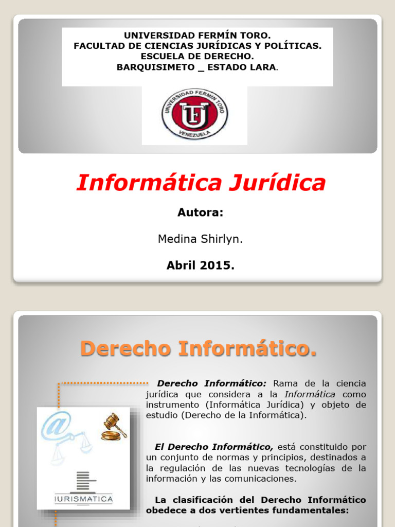 INFORMATICA JURIDICA | PDF